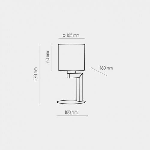 Настільна лампа TK Lighting TROY WHITE 5198