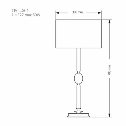 Настільна лампа Kutek MOOD TIVOLI TIV-LN-1(N)