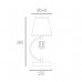 Настільна лампа CosmoLight LIVERPOOL T01193CH-WH