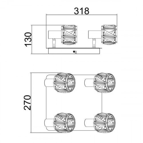 Настільна лампа Searchlight CANTERBURY EU60997GY