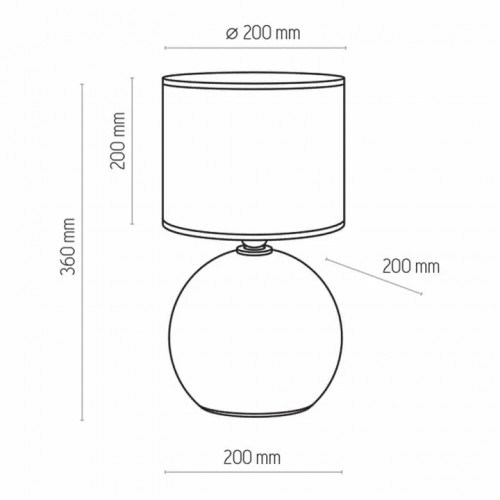 Настільна лампа TK Lighting PALLA SMALL 5066