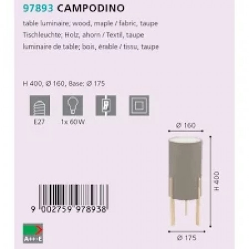 Настільна лампа Eglo CAMPODINO 97893