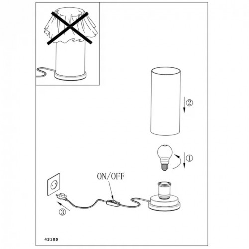 Настільна лампа Eglo SMYRTON 43105