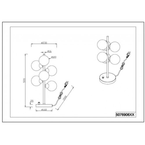 Настільна лампа Trio ALICIA 507690606