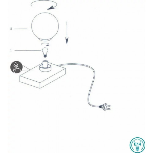 Настільна лампа Trio DAVI 5900011-32