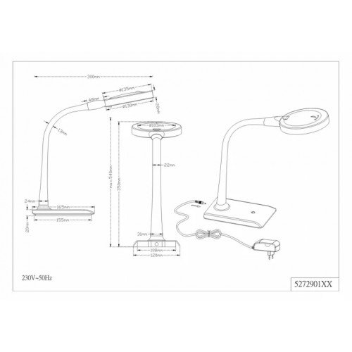 Настільна лампа Trio LUPO 527290102