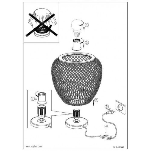 Настільна лампа Eglo DEMBLEBY 43263