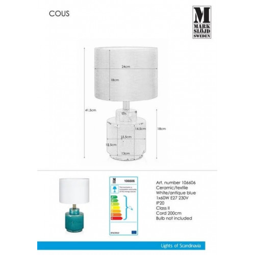 Настільна лампа Markslojd COUS 106606