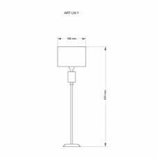 Настільна лампа Kutek ARTU ART-LN-1(N)