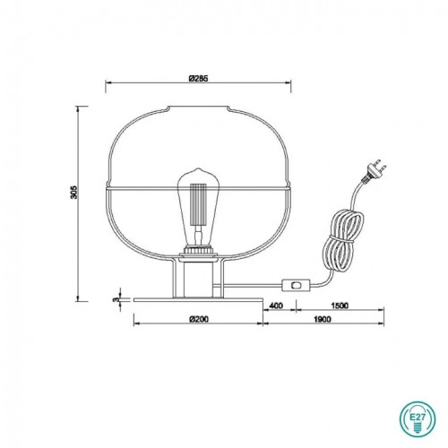 Настільна лампа Trio LORENA 515190132