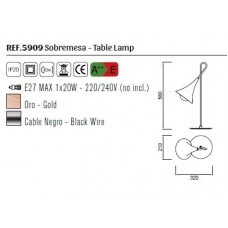 Настільна лампа Mantra JAZZ 5909