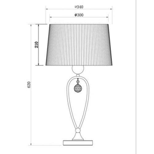 Настільна лампа Zuma Line BELLO RLT93224-1B