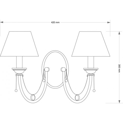 Настільна лампа Kutek DORATO ABAŻUR DOR-LG-1(P/A)