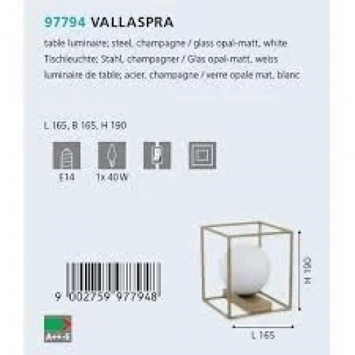 Настільна лампа Eglo VALLASPRA 97794