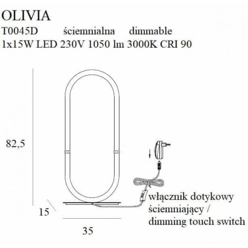 Настільна лампа MAXlight OLIVIA T0045D