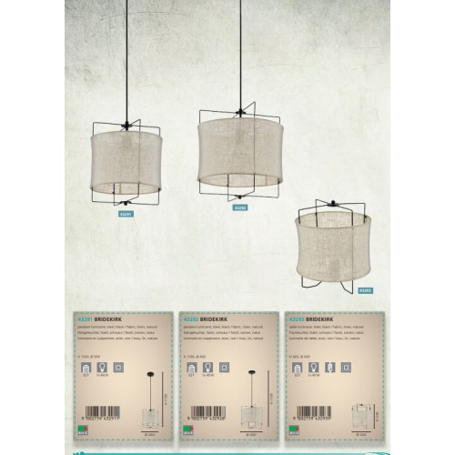 Настільна лампа Eglo BRIDEKIRK 43293