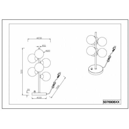 Настільна лампа TRIO ALICIA 507690607