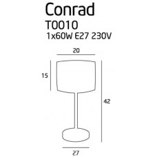 Настільна лампа MAXlight CONRAD T0010