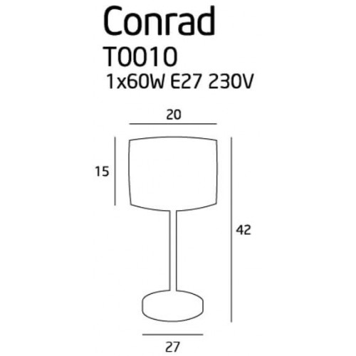 Настільна лампа MAXlight CONRAD T0010