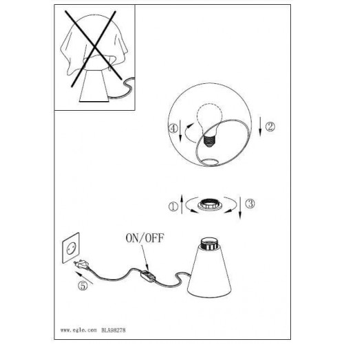 Настільна лампа Eglo MAMBLAS 98278
