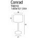 Настільна лампа MAXlight CONRAD T0010