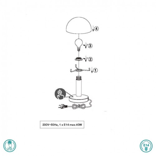 Настільна лампа Trio FYNN II 599100108