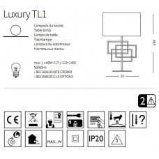 Настільна лампа Ideal Lux LUXURY 201115