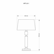 Настільна лампа Kutek ARTU ART-LG-1(N)