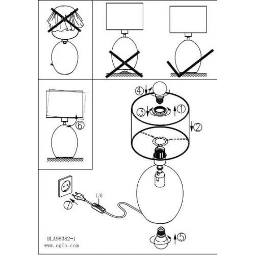 Настільна лампа Eglo MONTALBANO 98382