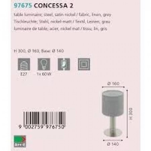 Настільна лампа Eglo Concessa 2 97675