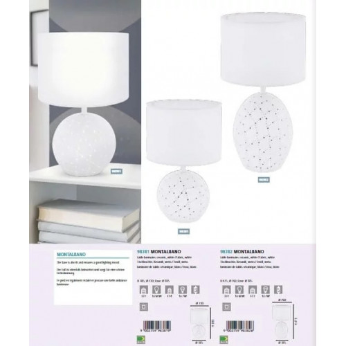 Настільна лампа Eglo MONTALBANO 98382