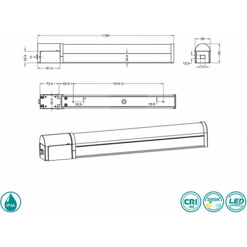Світильник вуличний Norlys 5012GR NAMSOS