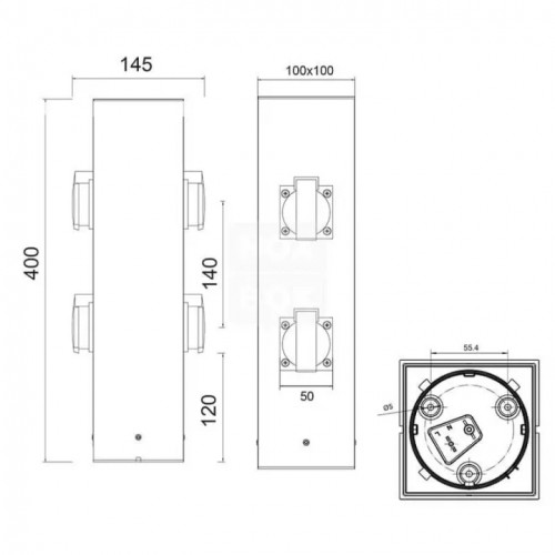 Світильник вуличний Trio 9964-42 GARDEN SOCKET