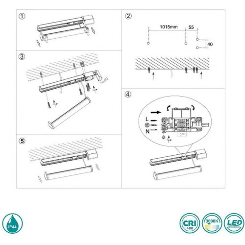 Світильник вуличний Norlys 5012GR NAMSOS