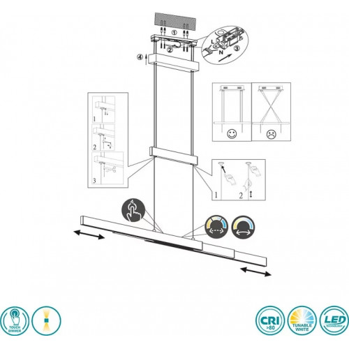 Світильник вуличний Trio 524060142 HOOSIC