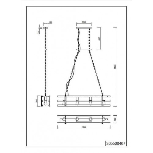 Світильник вуличний Ideal Lux 163758 TRONCO