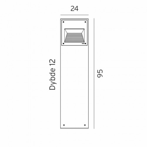 Світильник вуличний Norlys 5012GR NAMSOS