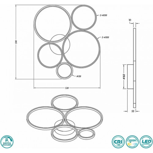 Світильник вуличний Norlys 577GR VISBY