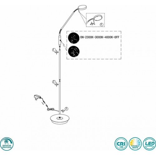 Світильник вуличний Norlys 1488B HALMSTAD