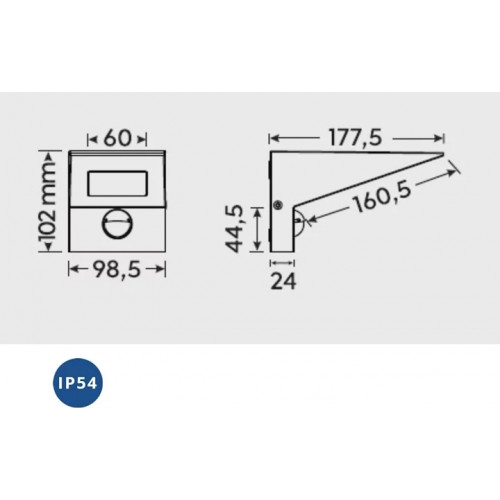 Світильник вуличний Norlys 212GR HALMSTAD