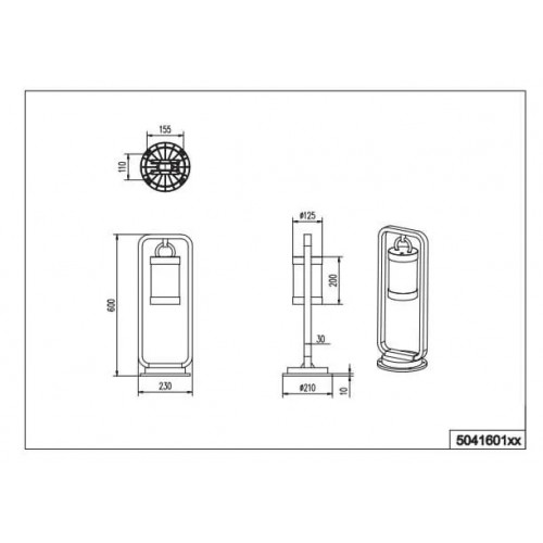 Світильник вуличний Trio 504160124 SAMBESI