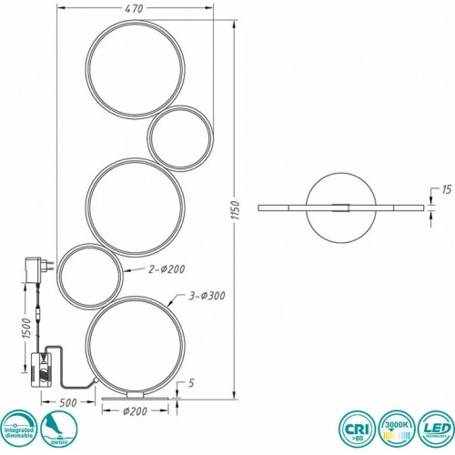 Світильник вуличний Norlys 5023GA STOCKHOLM