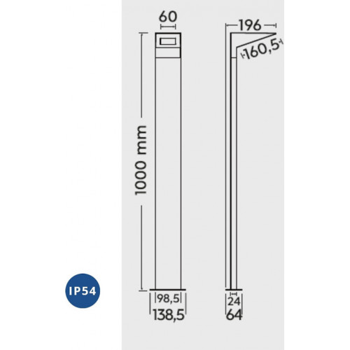 Світильник вуличний Trio 425360142 NELSON