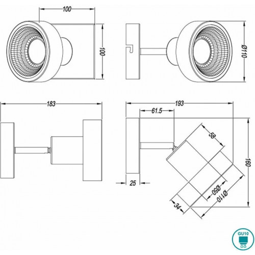 Світильник вуличний Markslojd 107117 TROY