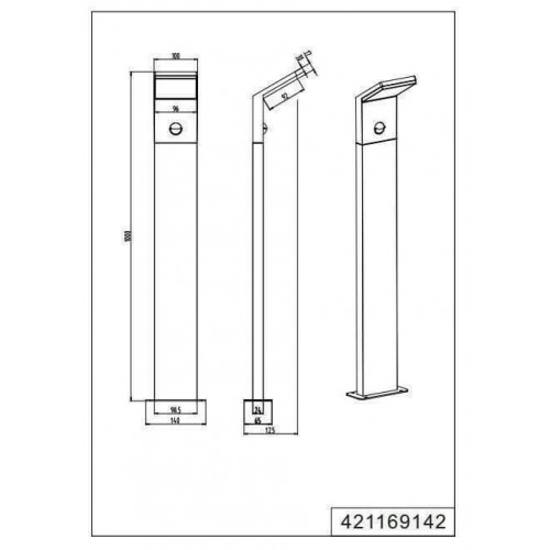 Світильник вуличний Trio 421169142 PEARL