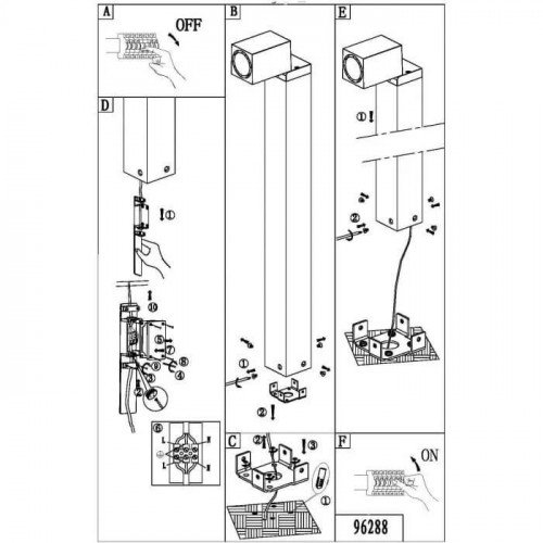 Світильник вуличний Eglo 96288 SAKEDA