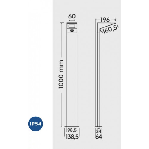 Світильник вуличний Trio 425369142 NELSON