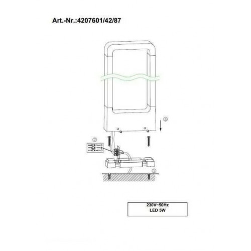 Світильник вуличний Trio 420760142 RENO