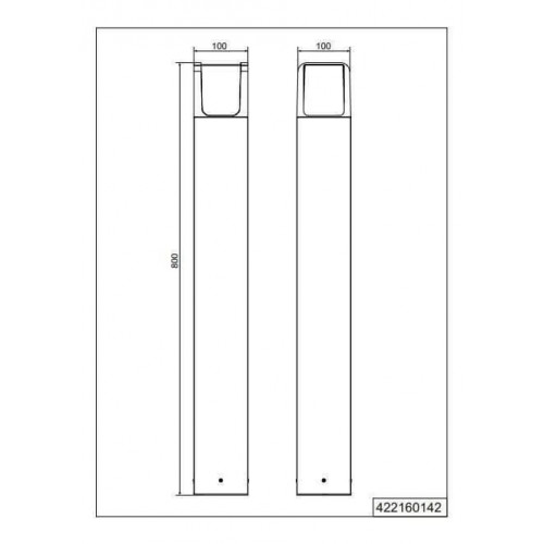 Світильник вуличний Trio 422160142 EBRO