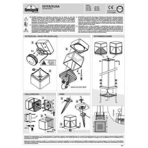 Світильник вуличний Ideal Lux 187884 ELISA